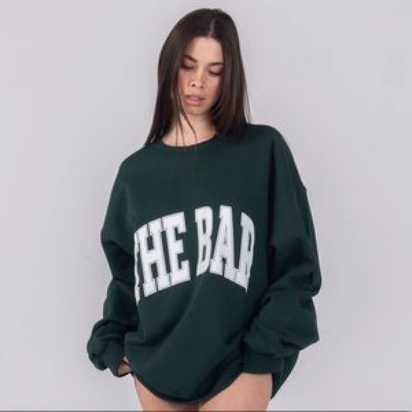The Bar | Tops | The Bar Varsity Sweatshirt Size L Nwot | Poshmark